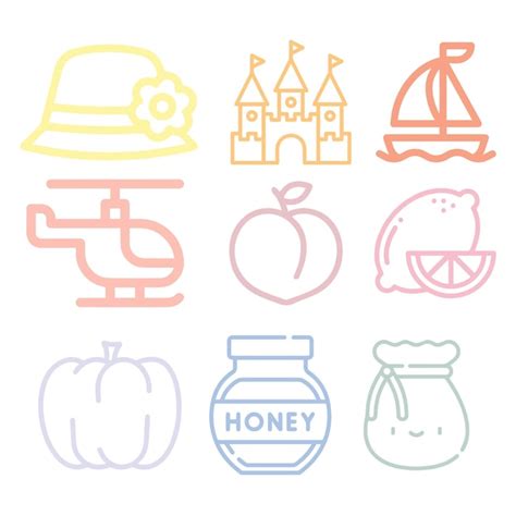 Elemento De Iconos Lindos Para Las Plantillas Vector Premium