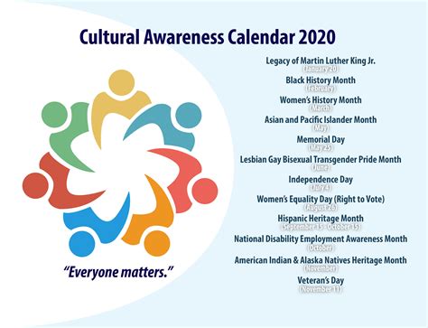 Diversity Calendar January 2025 - James Lewis Info and News