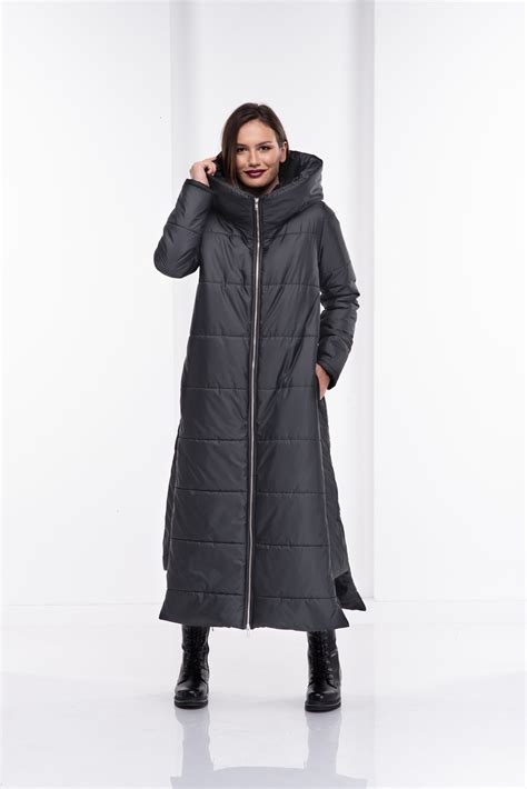 Quilted Down Jacket Bomber Goth Coat Asymmetrical Winter Jacket