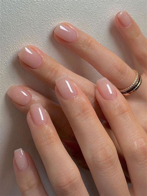 Korean Inspired Nude Nail Designs For A Chic Look Natural Nails