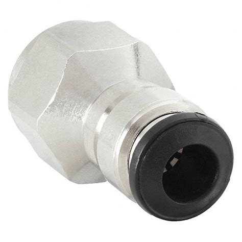 Nickel Plated Brass Push To Connect X Bspp Female Adapter 1wup7