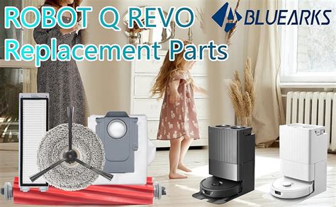 Bluearks 19Pcs Replacement Parts For Roborock Q Revo Q Revo Vacuum