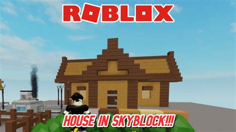 How to make an easy House in | Roblox - Skyblock - YouTube