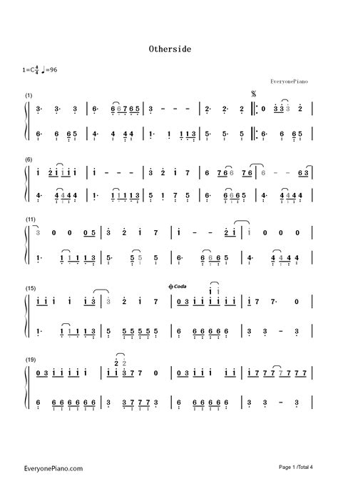 Otherside Red Hot Chili Peppers Midipdf