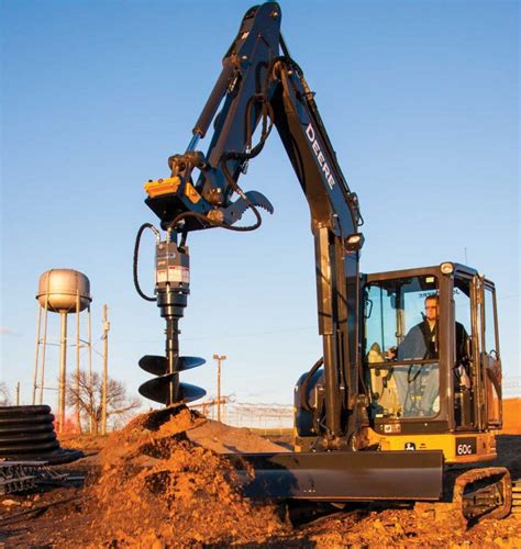 Add An Auger How To Pair An Auger With Your Mini Excavator Compact