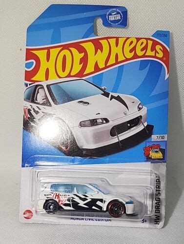 2023 Hot Wheels 94 Honda Civic Custom 172250 Whitehw Drag Strip 710 Ebay