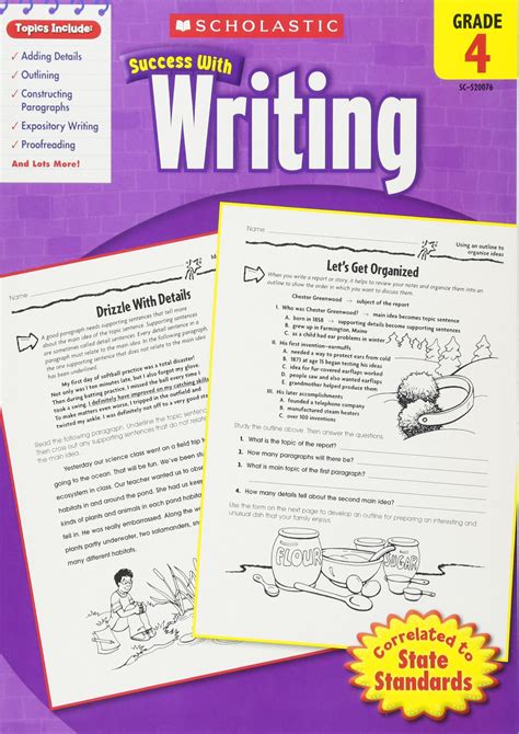 Jenkins Book Scholastic Success With Writing Grade Page