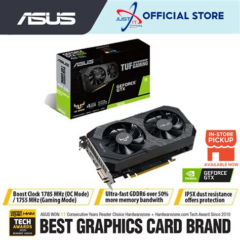 ASUS TUF Gaming GTX1650 4GB DDR6 VGA Card (4GB) GTX1650-4GD6-P | Shopee ...