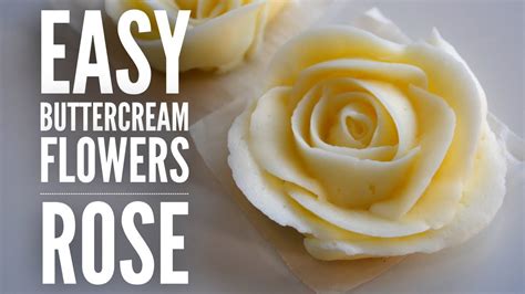 Easy Rose Buttercream Piping Tutorial Youtube