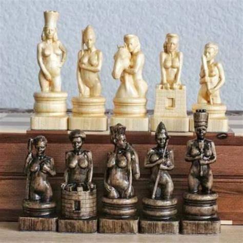 Nude Chess Set Etsy