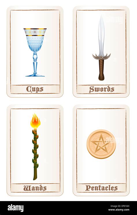 Tarot Card Colors Suit Of Cups Suit Of Swords Suit Of Wands And