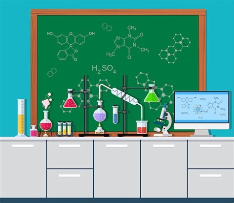 Premium Vector Laboratory Equipment Jars Beakers