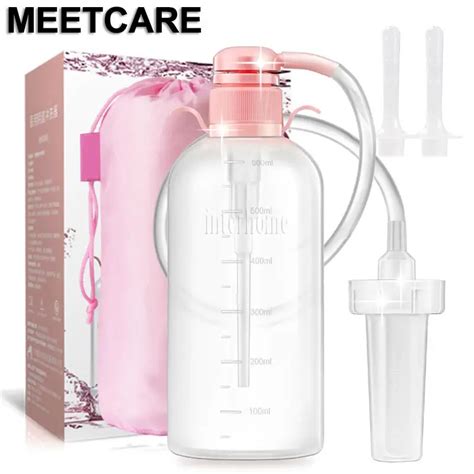 Vagina Irrigator Anal Enema Syringe Colonic Reusable Medical Vaginal Washing Irrigation Device