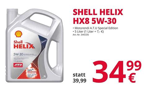 Shell Helix Hx8 5w 30 Angebot bei ATU - 1Prospekte.de