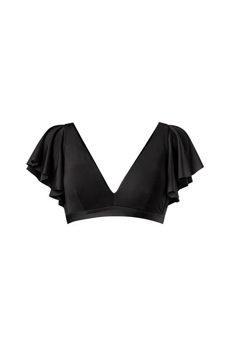 Ellos Bikinioverdel Svart Bikini Overdeler Ellos No