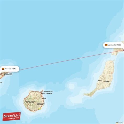 Direct Flights From Tenerife To Lanzarote TFN To ACE Non Stop