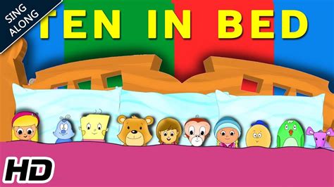 Ten In The Bed Hd Sing Along Nursery Rhyme For Children Learning