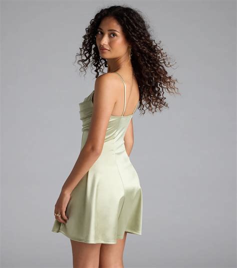 Pleated Satin Dresses & Windsor