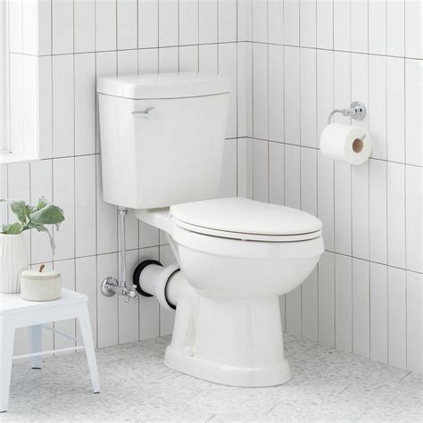 waycross  piece european rear outlet toilet chrome signature
