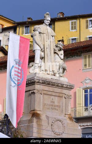statue  don bosco stock photo alamy