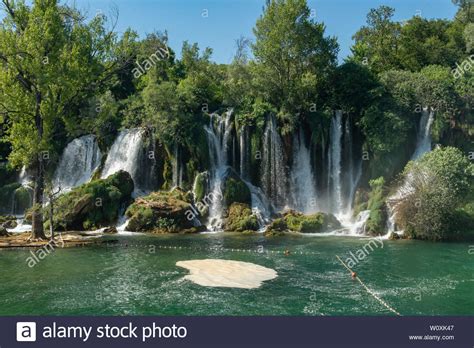 kravice waterfalls bosnia herzegovina stock photo alamy