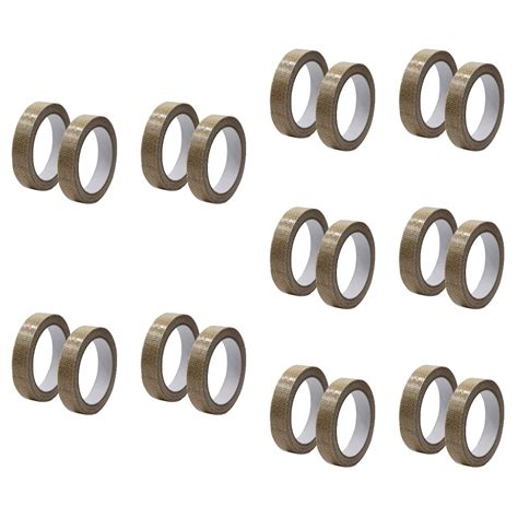 20 PCS 1.5cm Flax Tape Masking Decorative Tape Sticky Craft Trim ...