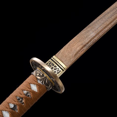 Handmade Wooden Blade Unsharpened Japanese Samurai Katana Swords With ...