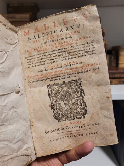 An Early 17th Century Edition Of The Malleus Maleficarum Or The