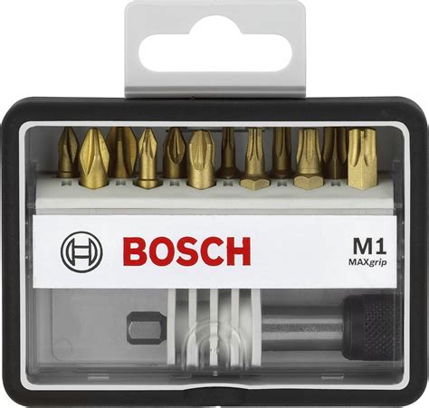 Bosch Maxgrip Screwdriver Bits Plus Holder Ph Pz T Mm