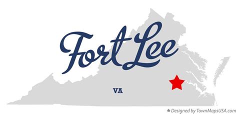 Map of Fort Lee, VA, Virginia