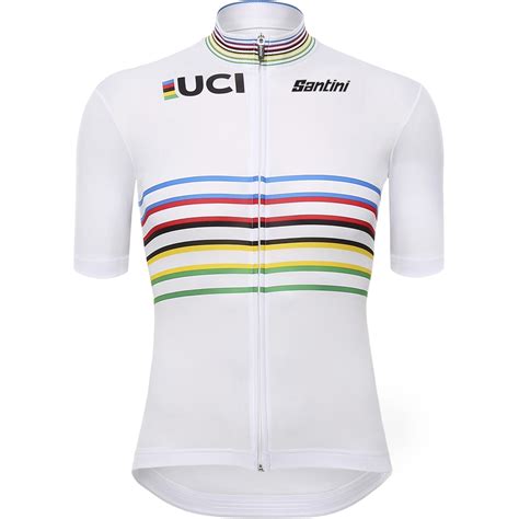 Santini UCI Official World Champion Master Fietsshirt Met Korte Mouwen