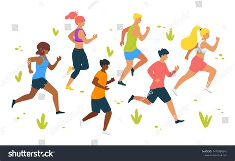 Group Training Program Club Cartoon Vector Stock Vector (Royalty Free ...