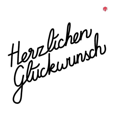 Herzlichen Glückwunsch Zum Geburtstag Schriftzug