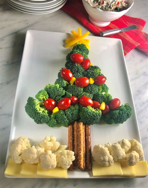 Christmas Tree Veggie Platter Dip Easy Home Meals