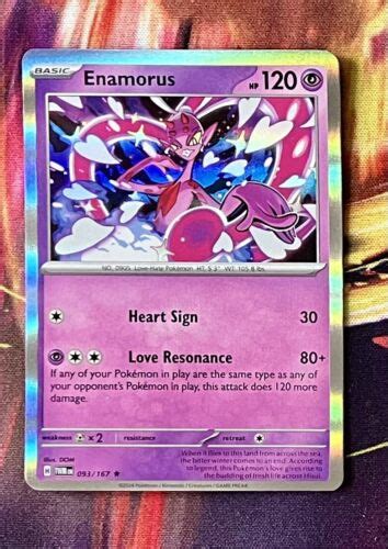 Enamorus Pokemon 093 167 TCG Twilight Masquerade Rare Holo TWM MINT EBay