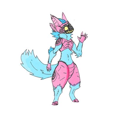 Second Time Draw Protogen Art By Me R Protogen