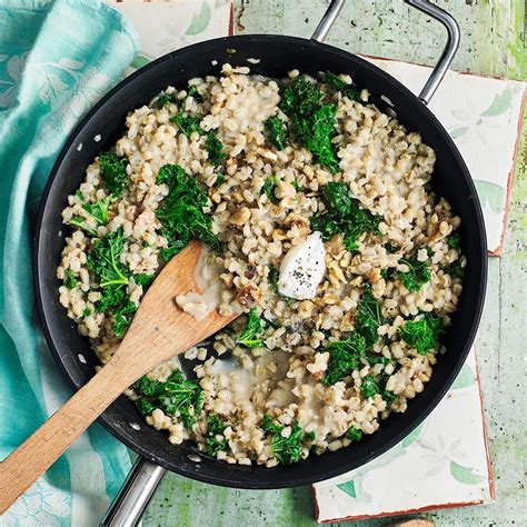 Barley Walnut And Goat S Cheese Risotto Recipe Risotto Recipes