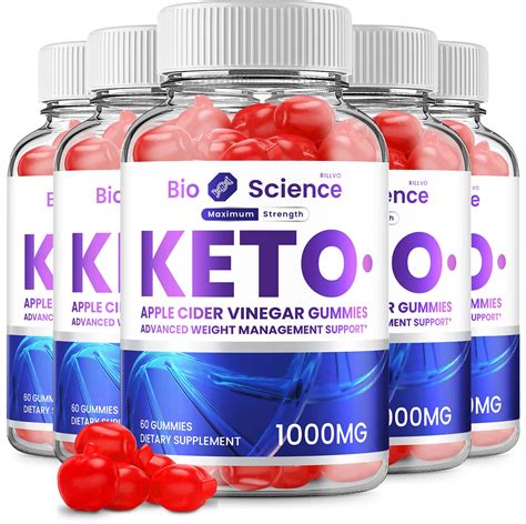 Bio Science Keto Apple Cider Vinegar Gummies (300 Gummies) - 5 Pack ...