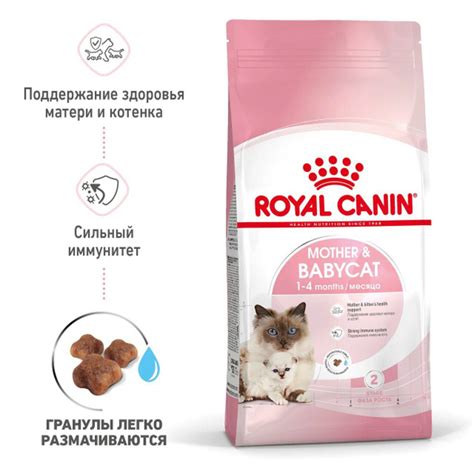 Корм для котят в период первой фазы роста и отъема, беременных и ...