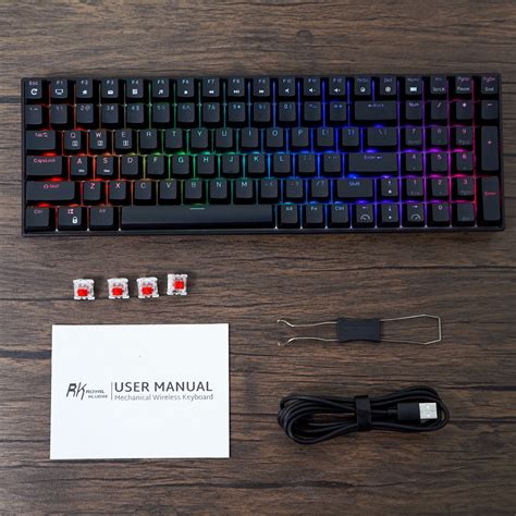 Rk Royal Kludge Rk Key Wired Bluetooth G Wireless Mechanical Keyboard Rgb Hot Swap