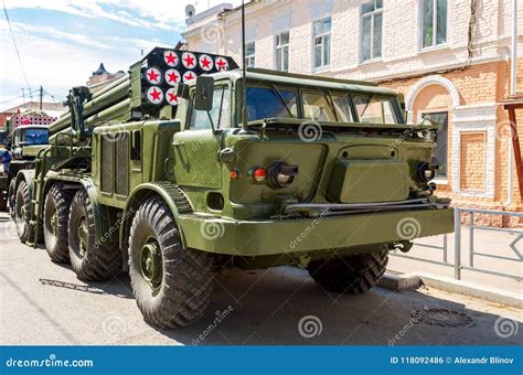 Russian Self Propelled Multiple Rocket Launcher System Bm 27 Uragan