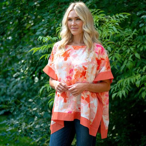 Sheer Bright Orange Poncho