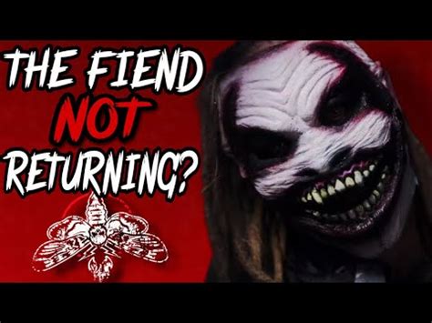 The Fiend Not Returning To Wwe Bray Wyatt News Youtube