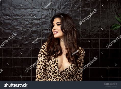 Fashion Photo Brunette Sensual Woman Long Stock Photo Shutterstock