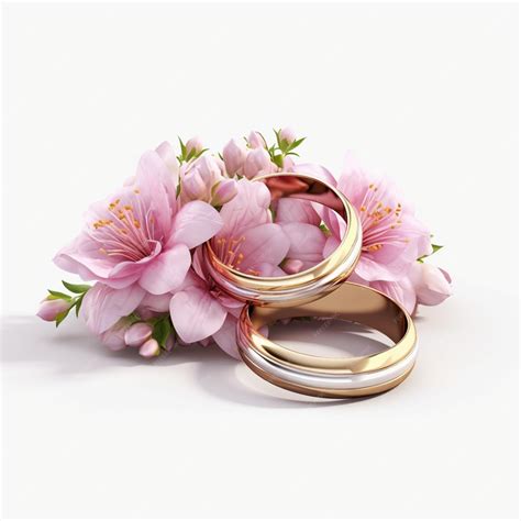 gold rings flower