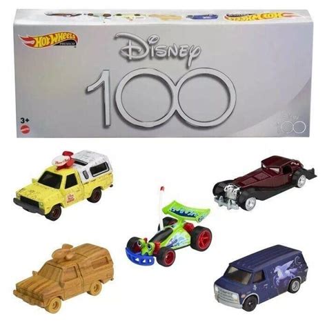 Multi Disney 100th Anniversary Deluxe Set Of 5 1 64 Scale Hot Wheels