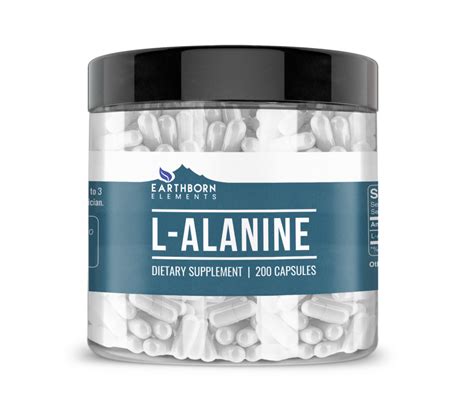 L-Alanine Capsules - Earthborn Elements