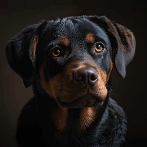 Premium Photo | Adorable Rottweiler Puppy A Cute and Cuddly Canine Pet ...