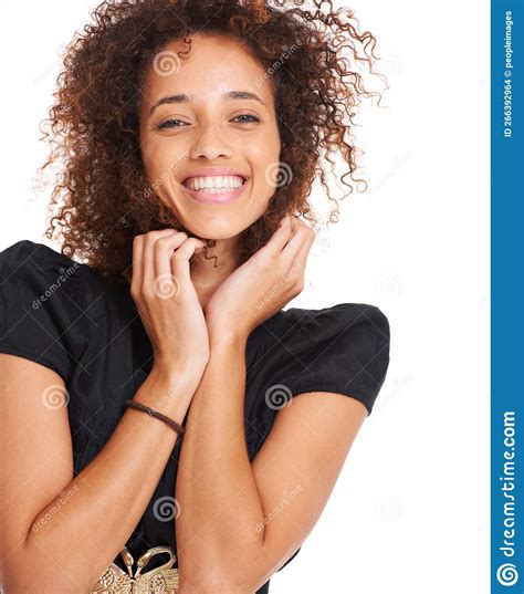 Hair Afro And Beauty Portrait Of Happy Black Woman With Skincare Glow