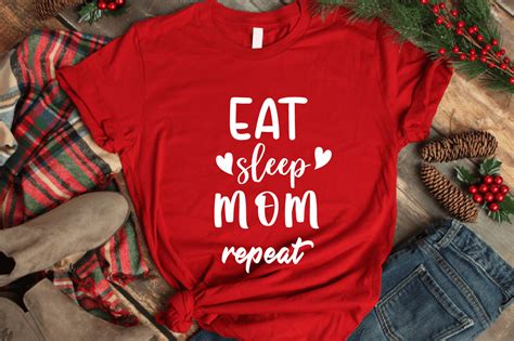 Eat Sleep Mom Repeat Svg Vector Graphic By Md Abdur Rouf · Creative